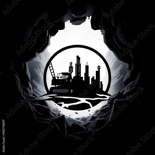Logos related to heavy equipment, mining and construction.