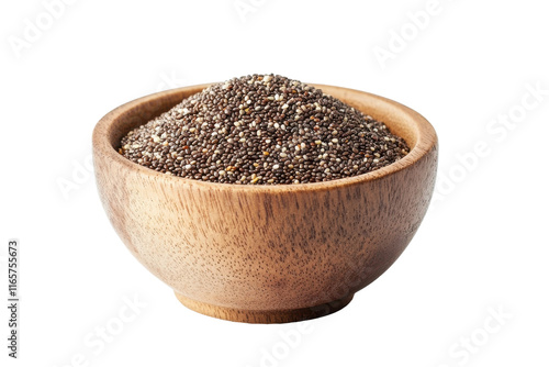 Healthy Bowl of Acai Berries Isolated on Transparent Background photo