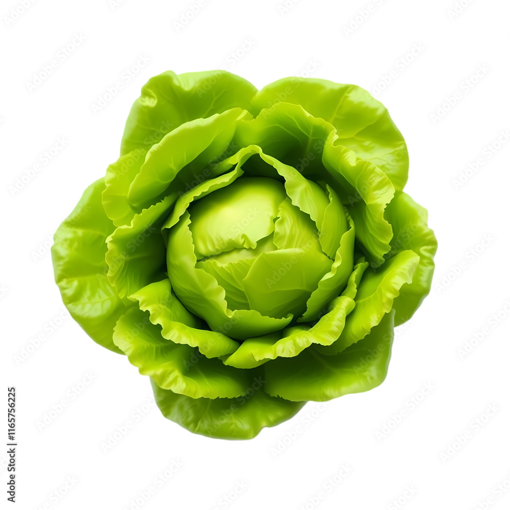 Obraz premium Lettuce isolated transparent background