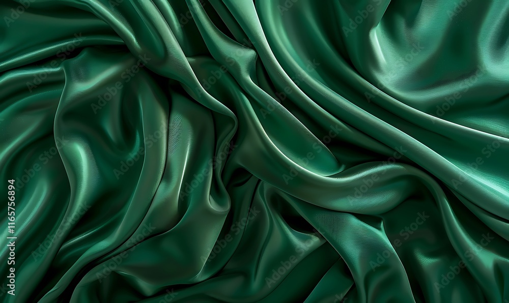 Fototapeta premium A solid emerald green background, radiating vibrancy and freshness.