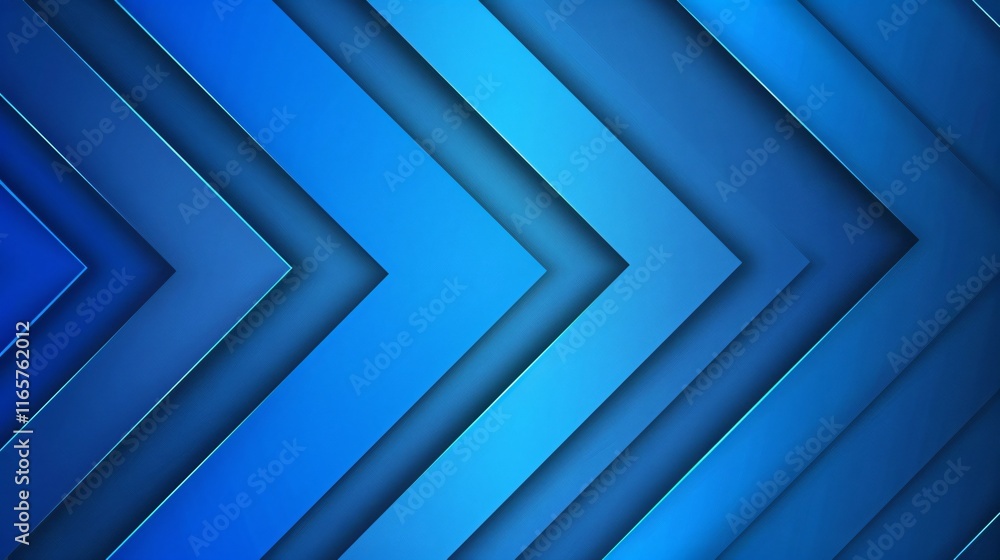 Fototapeta premium Blue Arrow Abstract Vector Background Template for Graphic Design Projects