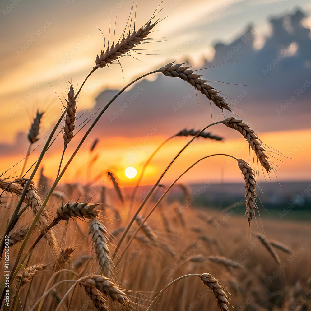 natural banner field with ears vertical frame se natural banner field with ears vertical frame se