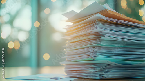 A stack of medical journals and research papers