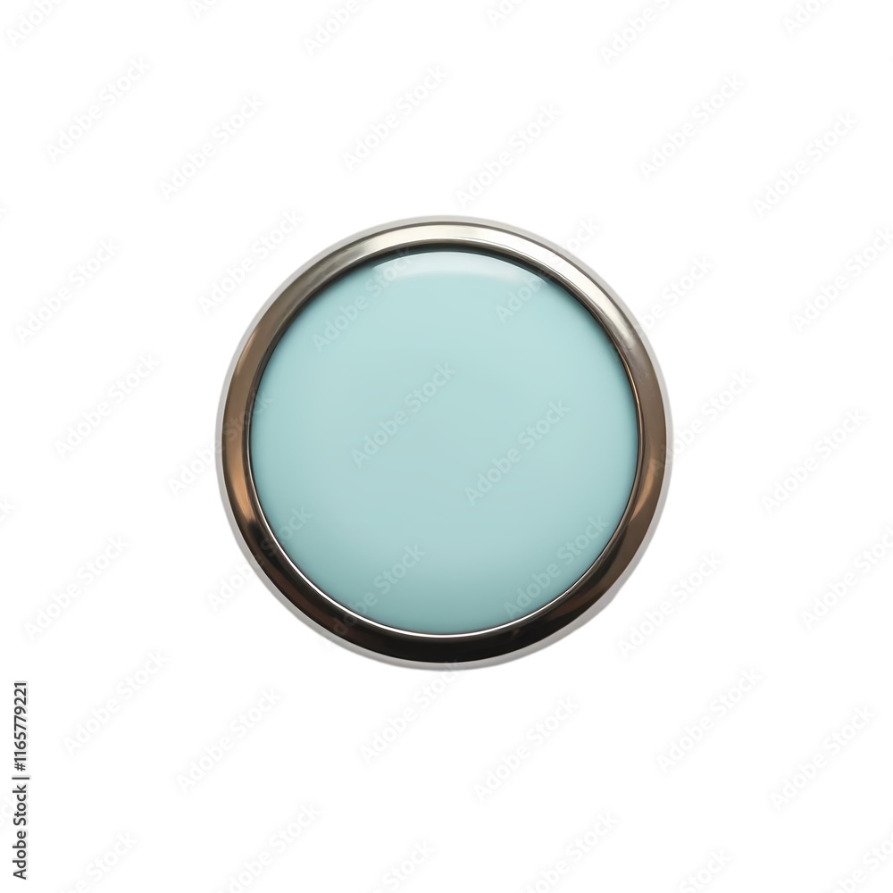 Close-up of a white button with four circular holes on transparent background Close-up of a white button with four circular holes on transparent background