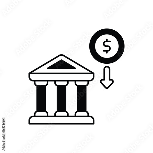 Deposit vector icon