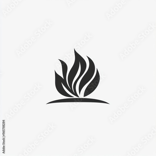 Wallpaper Mural Stylized Flame Design Abstract Fire Graphic Image Torontodigital.ca
