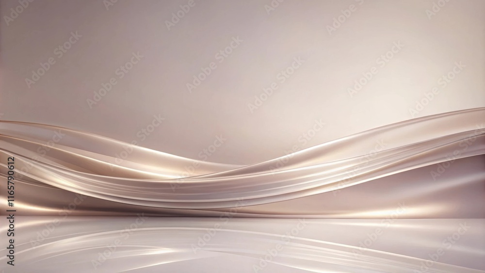 Obraz premium Abstract Background with Subtle Waves and a Gentle Light Reflection