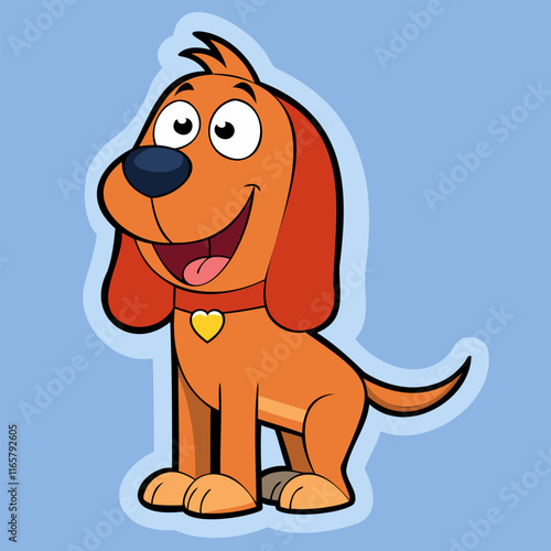 A happy puppy wags its tail.