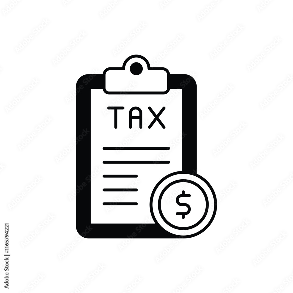Taxes vector icon Taxes vector icon