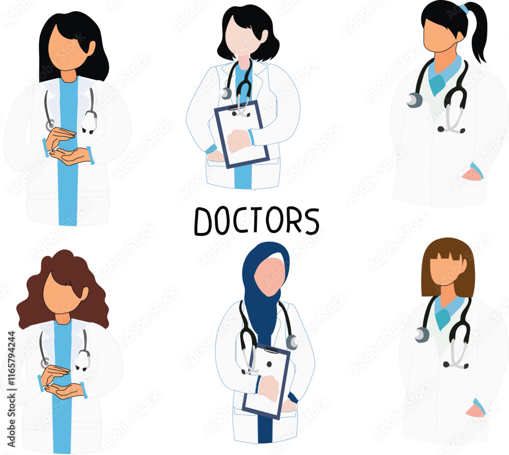 doctor and nurse set