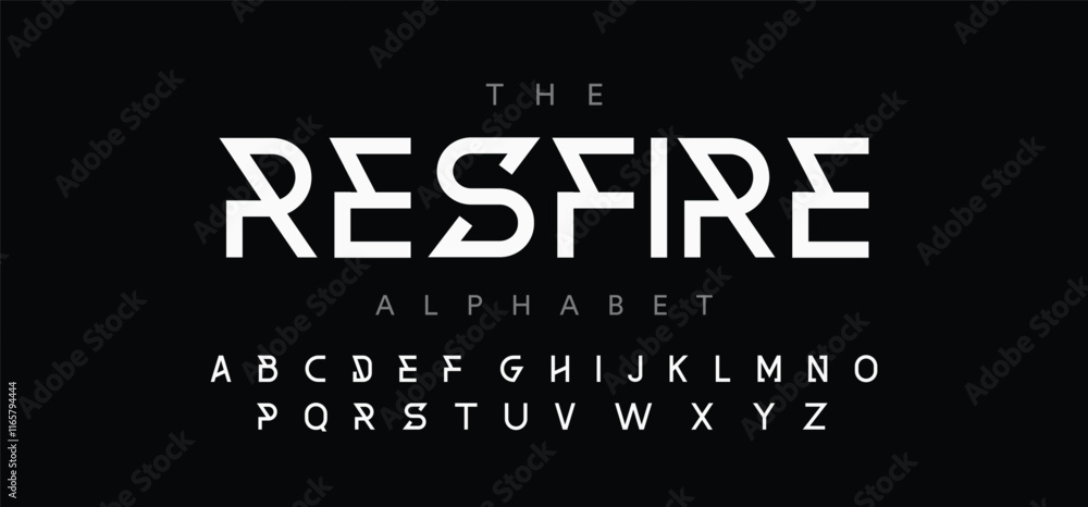 Modern minimal abstract alphabet fonts. Typography technology, electronic, movie, digital, music, future, logo creative font.
Modern minimal abstract alphabet fonts. Typography technology, electronic, movie, digital, music, future, logo creative font.