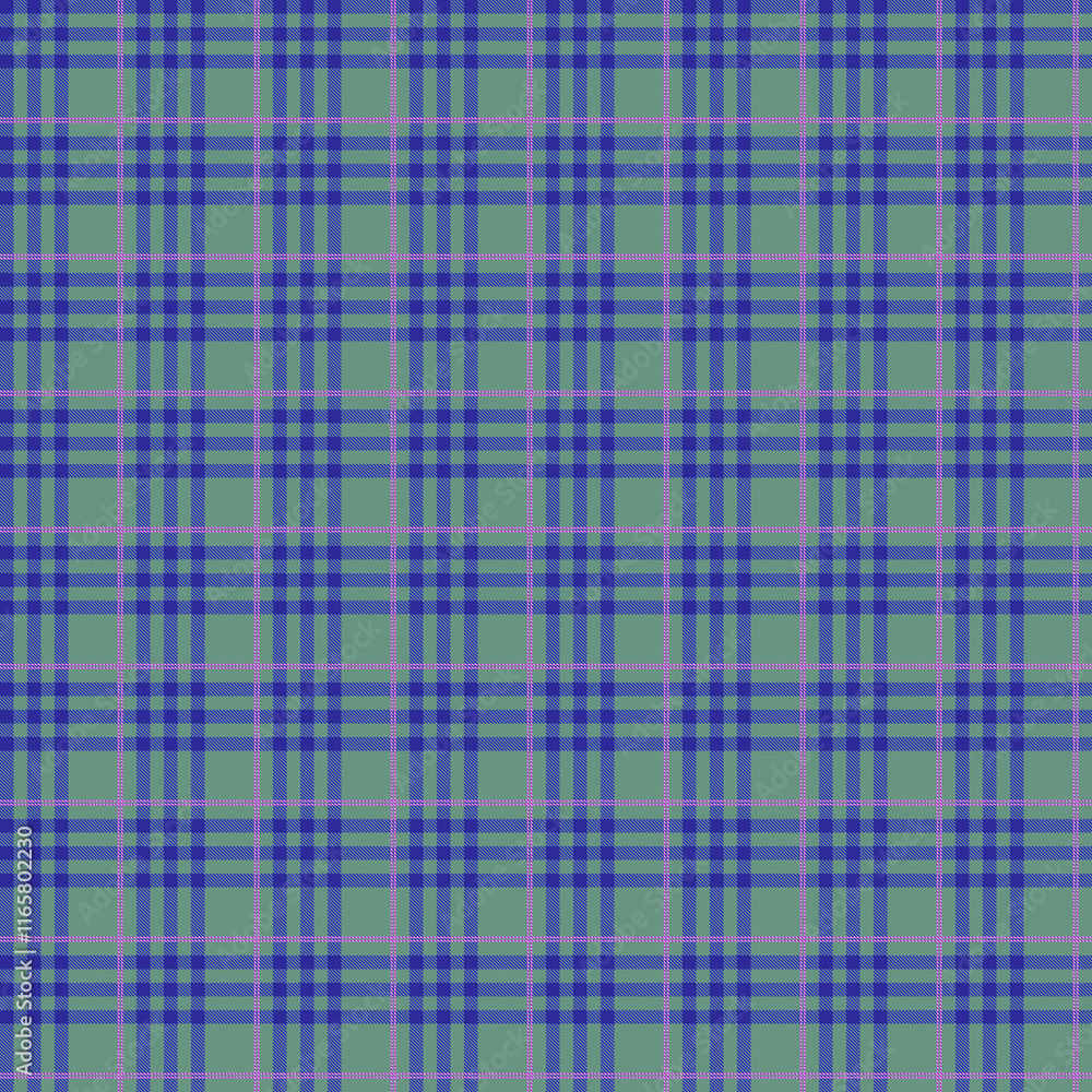 Fototapeta premium Beautiful tartan seamless pattern design by geometric 