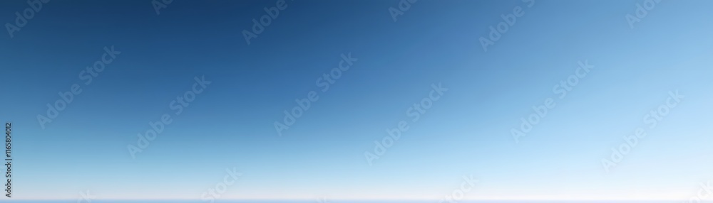 A Clear Blue Sky Gradient Fades to Horizon A Clear Blue Sky Gradient Fades to Horizon
