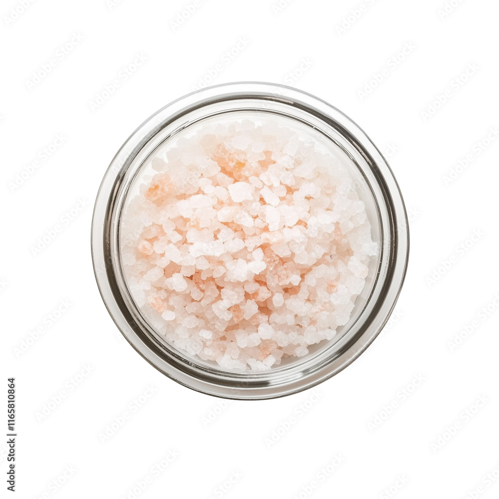 Organic Bath Salts Jar Isolated on White Organic Bath Salts Jar Isolated on White