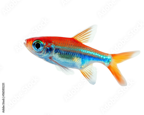 Colorful fish, white isolate background photo