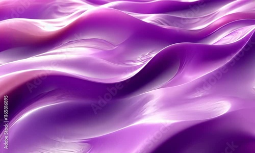Wallpaper Mural A smooth, flowing abstract design in shades of purple, resembling waves or liquid forms. Torontodigital.ca