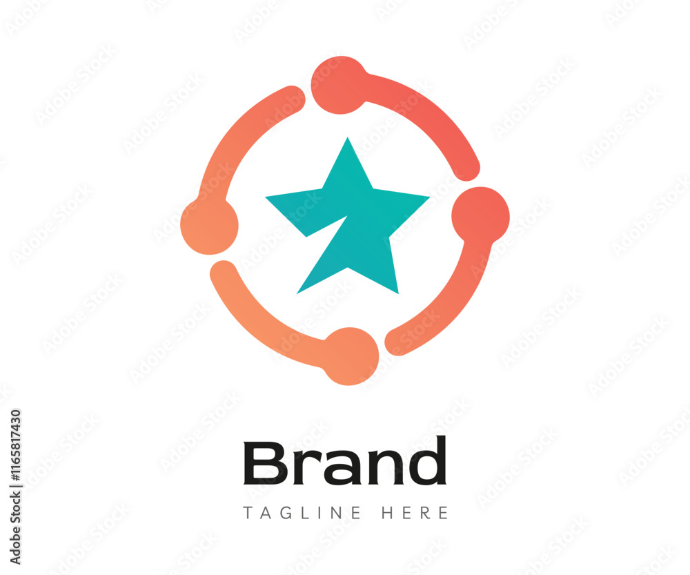 Fototapeta premium Star logo icon design template elements. Usable for Branding, Business and Technology Logos.