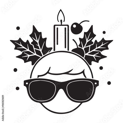 Candelabras Day vector silhouette illustration