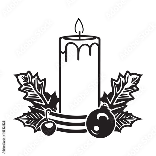 Candelabras Day vector silhouette illustration