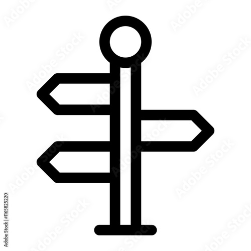 Trail sign icon