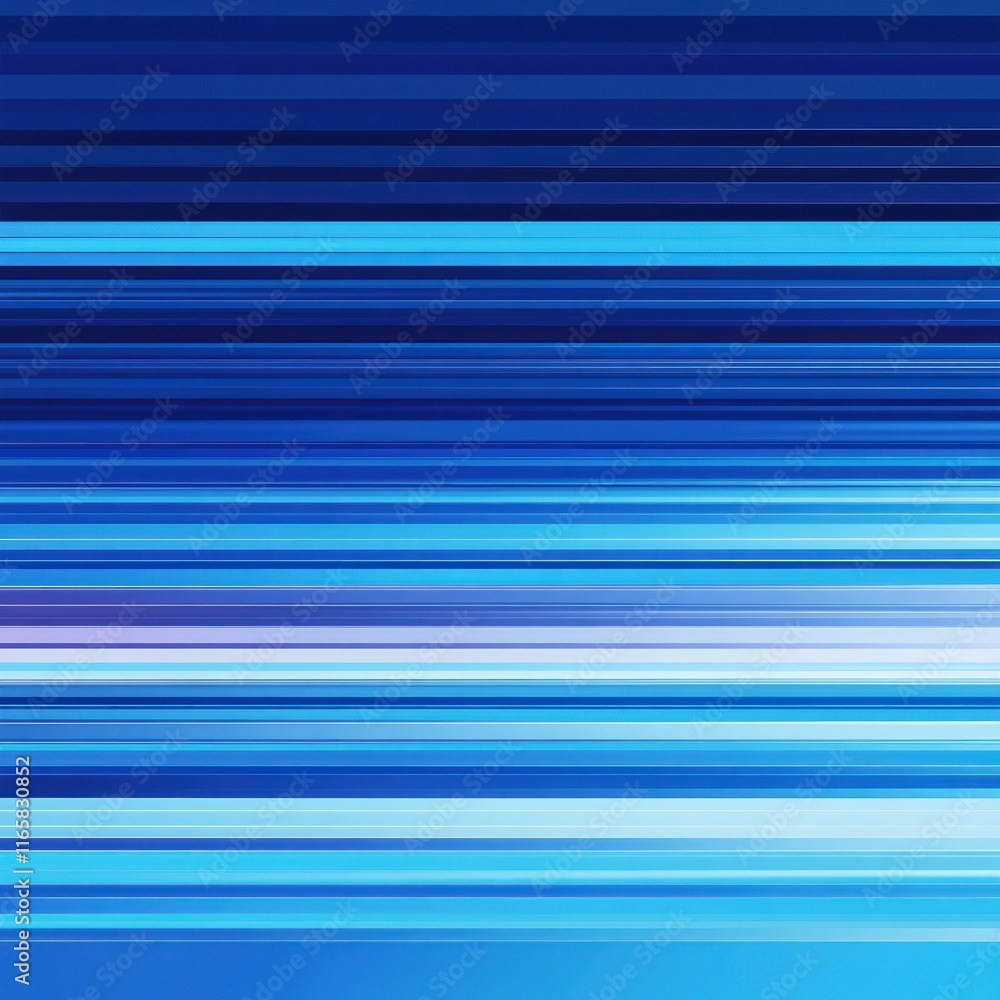 Abstract Blue Horizontal Lines: A Digital Art Piece Abstract Blue Horizontal Lines: A Digital Art Piece