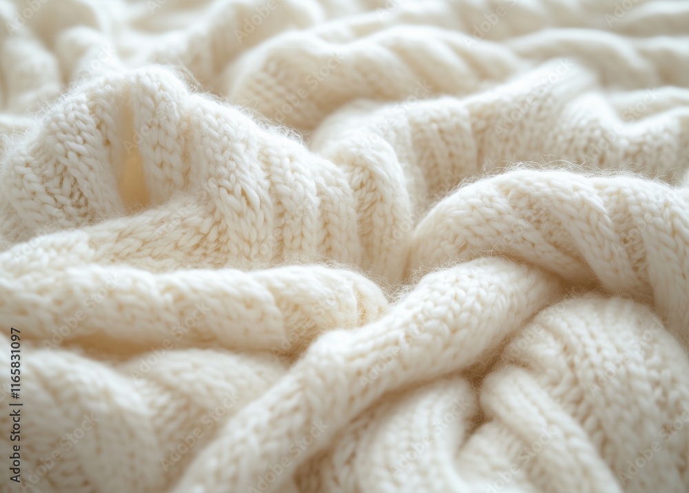 Creamy Knit Texture: Soft, Cozy, and Luxurious Cable Knit Fabric Close-Up Creamy Knit Texture: Soft, Cozy, and Luxurious Cable Knit Fabric Close-Up