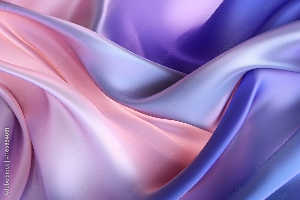 Obraz premium Elegant Silk Fabric in Soft Pastel Colors Flowing Gracefully