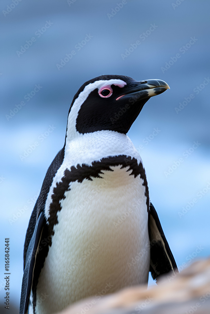 Fototapeta premium penguin on the rocks