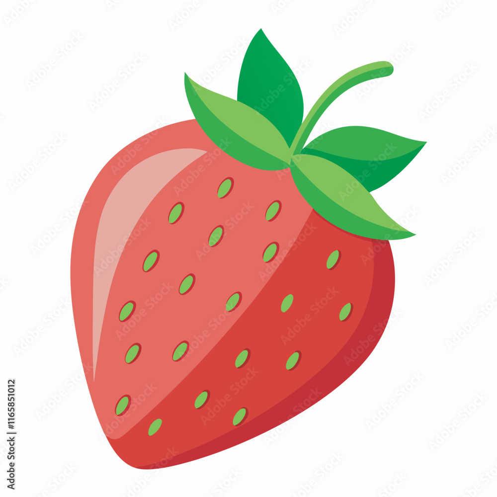 Obraz premium Strawberry vector illustration and artwork