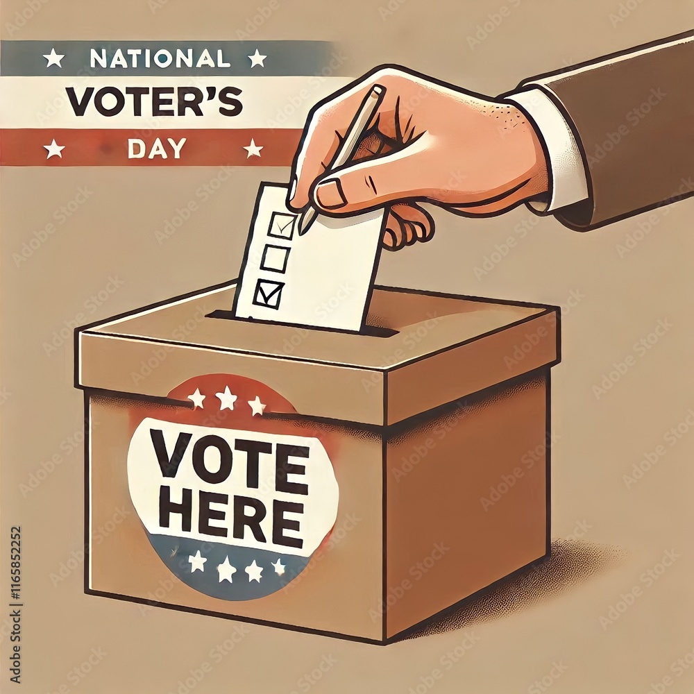 national voter day vector design national voter day vector design