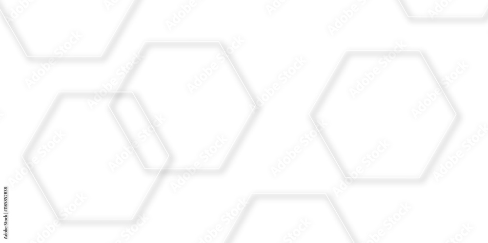Abstract geometric technology 3d white light structure technology out line hexagon polygonal honeycomb luxury pattern vector background. Abstract geometric technology 3d white light structure technology out line hexagon polygonal honeycomb luxury pattern vector background.