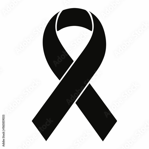 Black and White Funeral Program Design