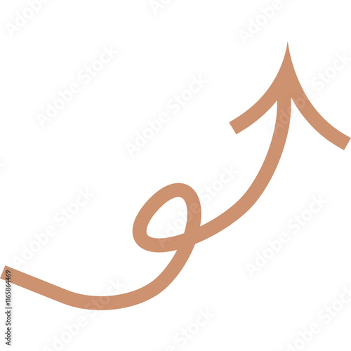 Upward Trend Arrow Graphic 