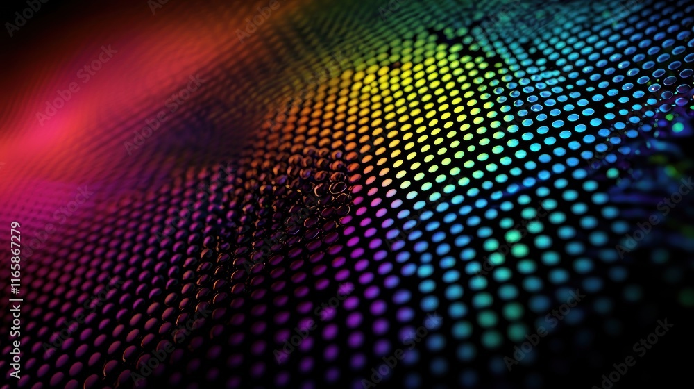 Abstract Rainbow Dot Pattern: A Vibrant Digital Art Abstract Rainbow Dot Pattern: A Vibrant Digital Art