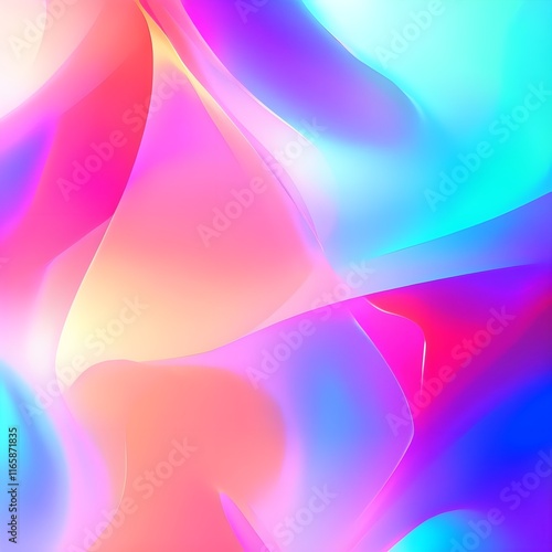 Abstract Neon Color Fusion Background