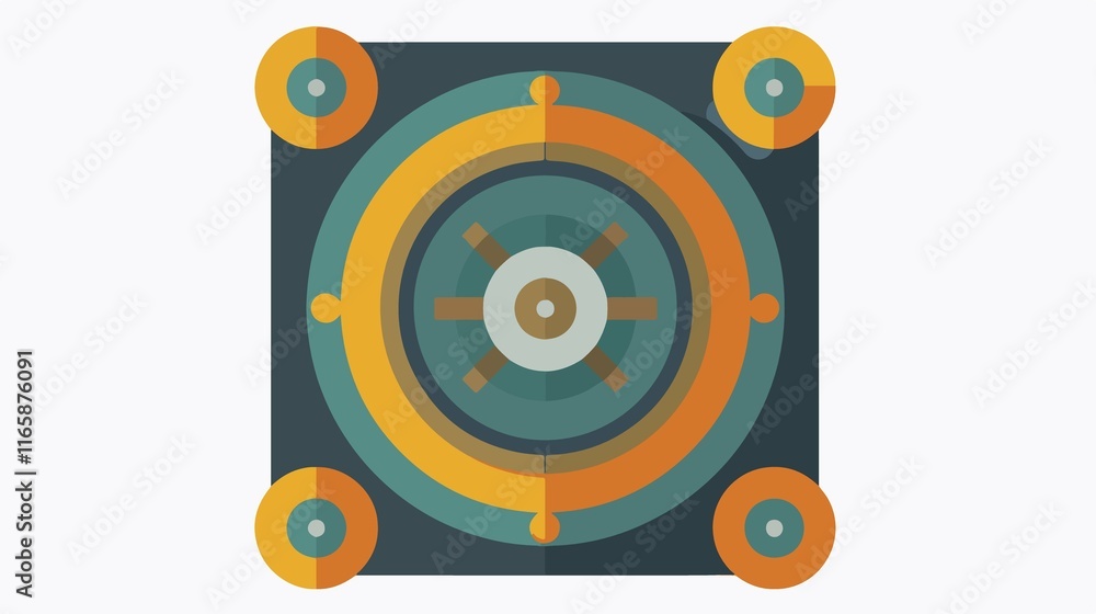 Land Mine Icon Transparent Vector Isolated - Military Weapon Illustration Land Mine Icon Transparent Vector Isolated - Military Weapon Illustration