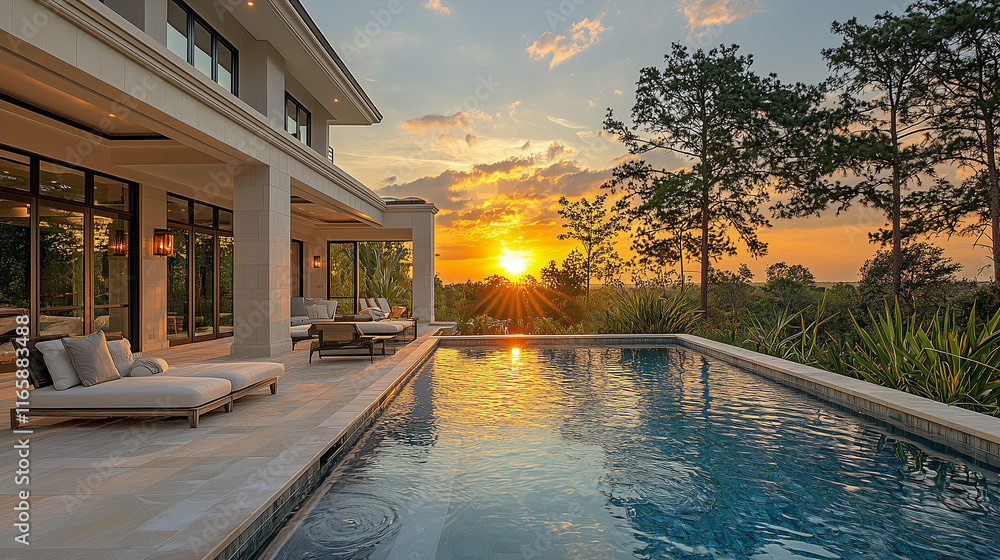 Fototapeta premium Luxury swimming pool