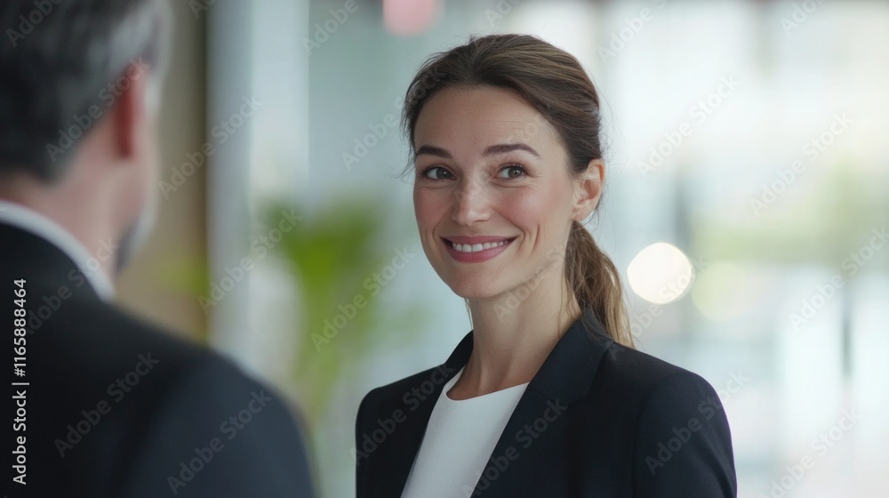 Woman office worker discussing new project with colleague during working day in coworking. High quality photo Woman office worker discussing new project with colleague during working day in coworking. High quality photo