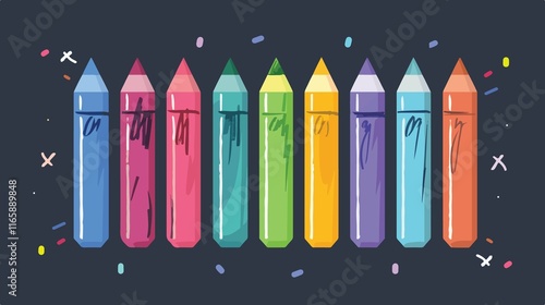 Crayon Line Art Vector Icon for Apps and Websites