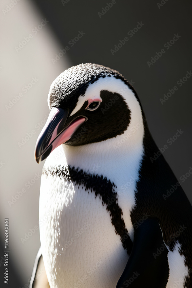 Naklejka premium penguin in polar regions