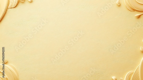 Elegant Golden Background With Floral Design Accents