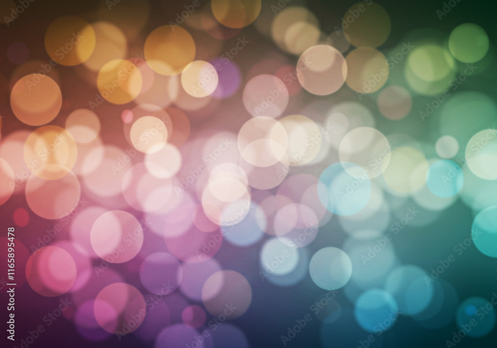 Fototapeta premium Vibrant bokeh backgrounds with multicolored and golden tones, soft gradients, and light effects, perfect for festive designs, creative branding, event invites, and artistic projects.