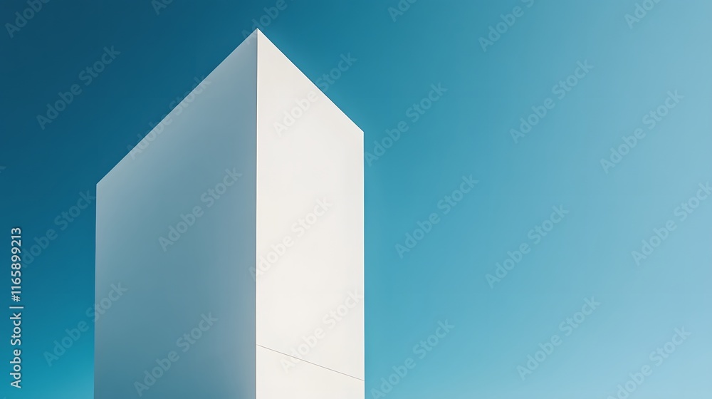 White architectural structure against a blue sky White architectural structure against a blue sky