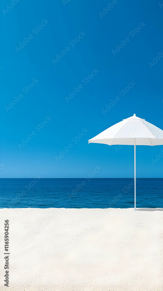 Beach Umbrella Summer Background Illustration Beach Umbrella Summer Background Illustration