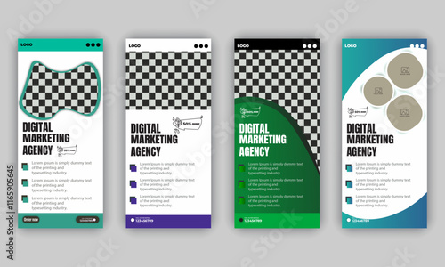 Modern business rack card or dl flyer templates