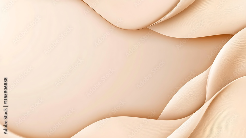 Abstract Beige Waves Soft Curves Design Abstract Beige Waves Soft Curves Design