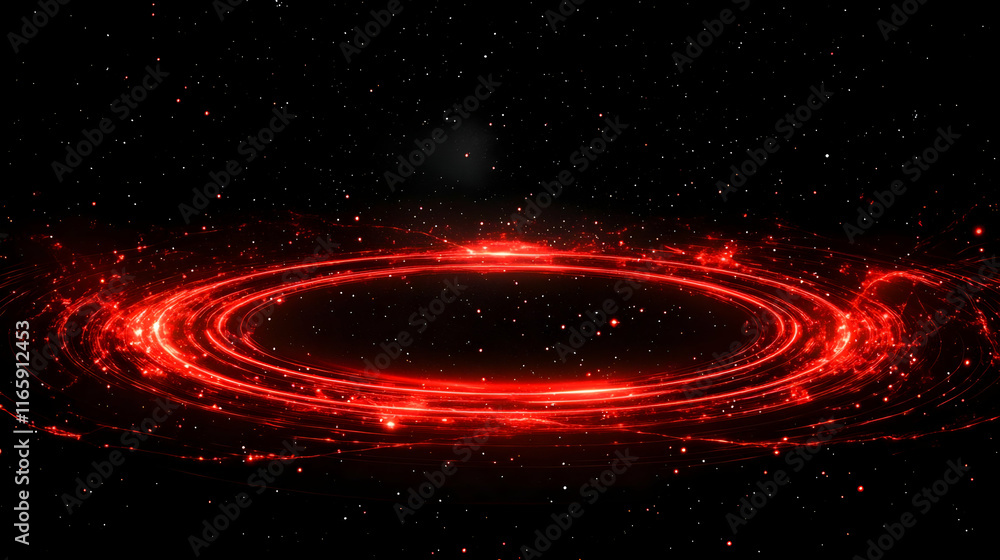 Obraz premium Red Energy Vortex Abstract Background