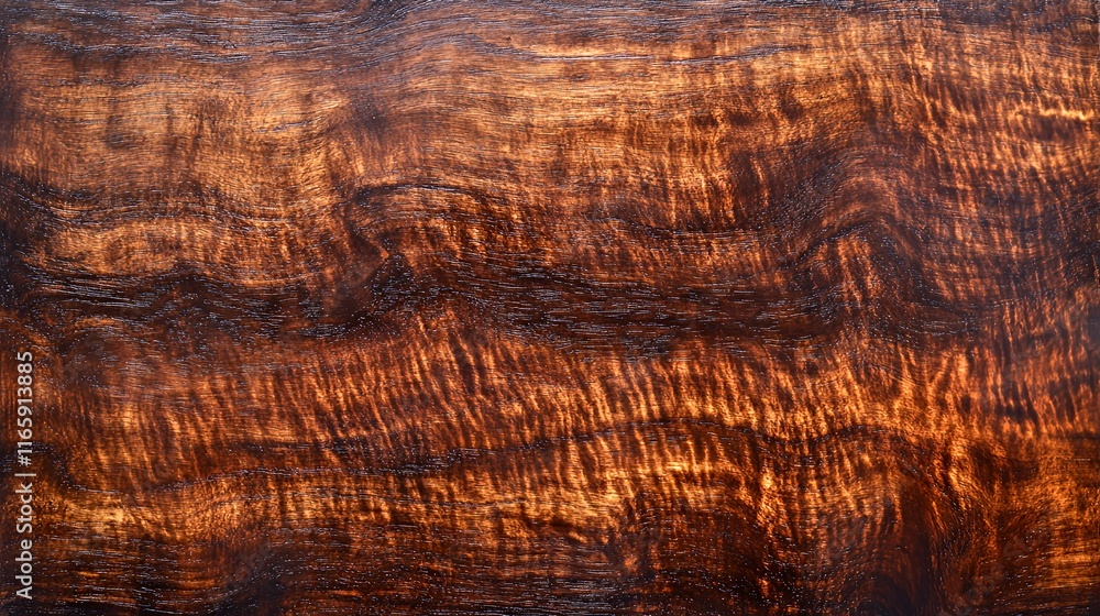 Naklejka premium Rich Brown Wood Grain Texture Background