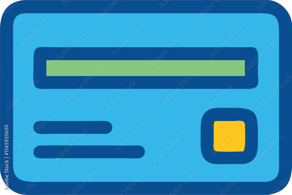 Credit Card Icon Variant 2 - Compact Financial Symbol Credit Card Icon Variant 2 - Compact Financial Symbol