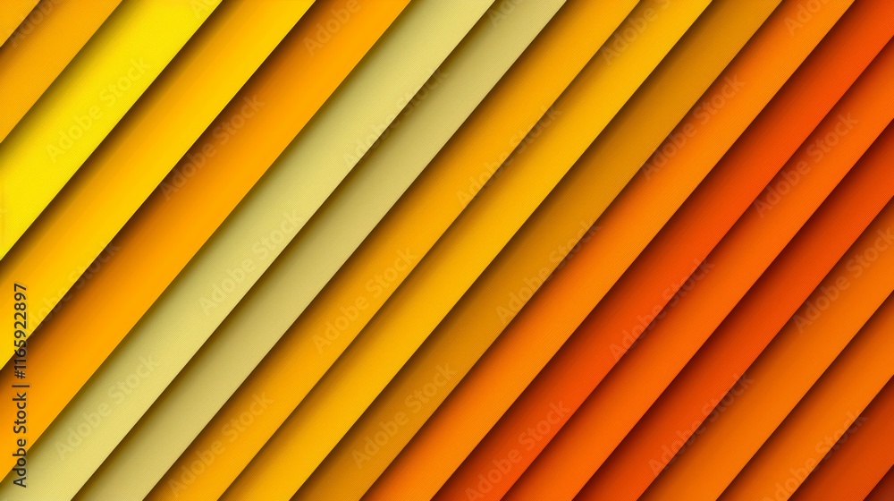 Obraz premium Abstract pattern background with diagonal stripes in orange, yellow, and mustard gold hues